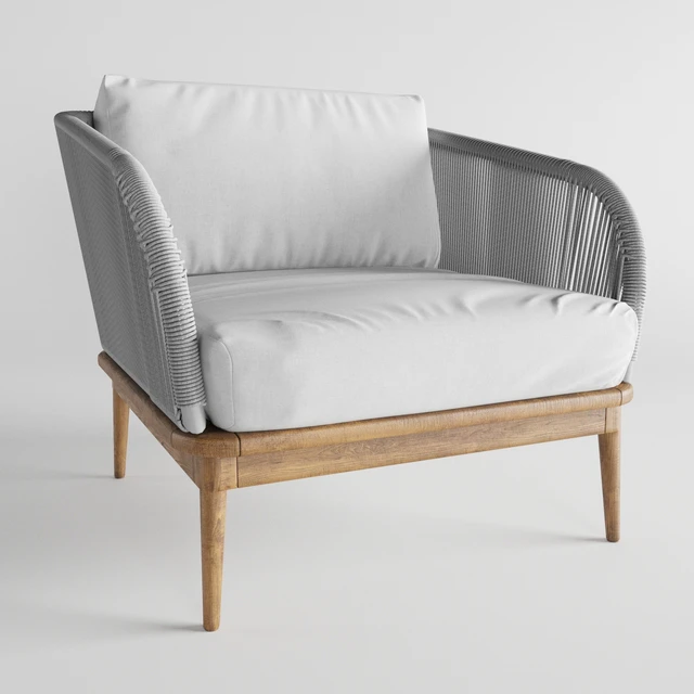 Corded Weave Outdoor Lounge Chair West elm — Скачать