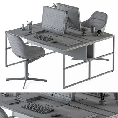 Office Furniture - employee Set 26 — Ver 4