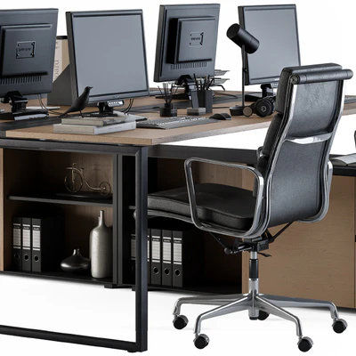 Office Furniture - employee Set 13 — Ver 4