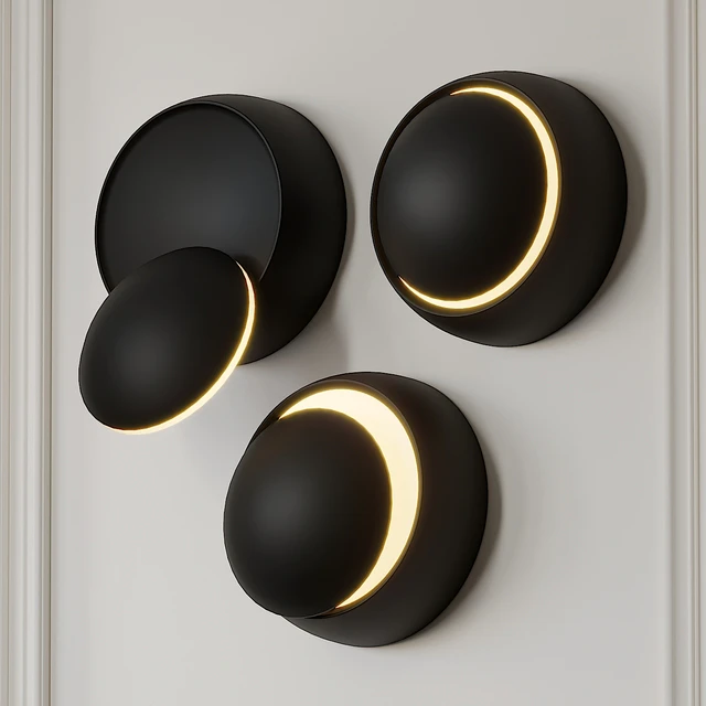 Grnflashing Crescent Round Wall Lamp — Скачать
