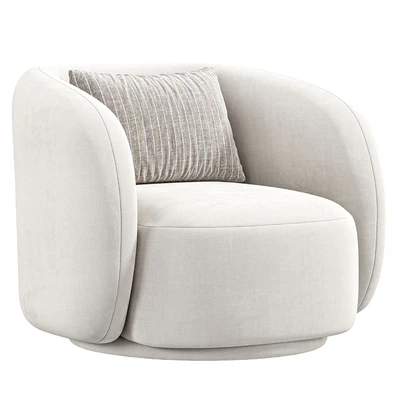 Poole Swivel Lounge Chair By Poly Bark — Ver 6