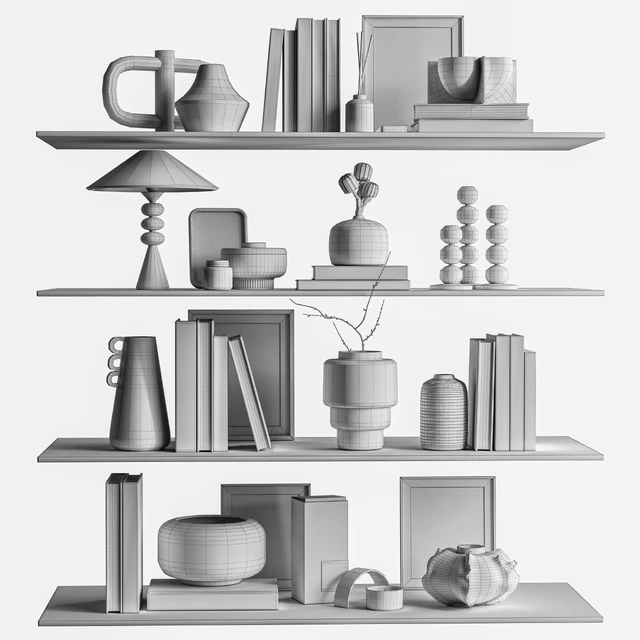 Decorative Set-091 Shelf Accessories — Descargar