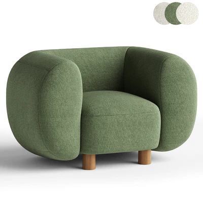 Armchair Londi Cozy Ivory — Ver 3