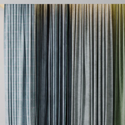 Hadi Curtains 40 - collection of green and blue curtains with patterns — Ver 5