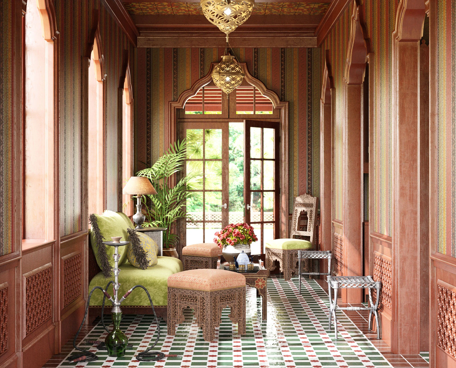 oriental style interiors 005 — Скачать