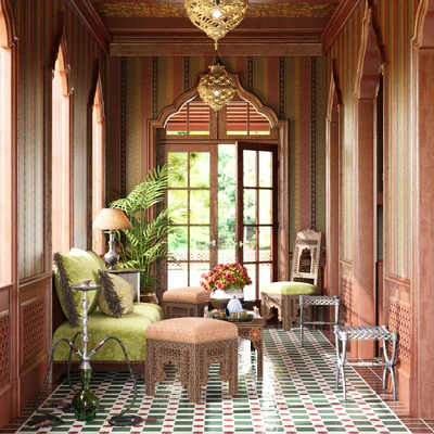 oriental style interiors 005 — Скачать