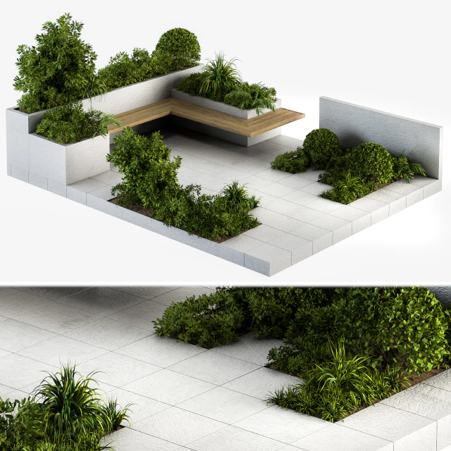 Roof Garden and Landscape Furniture 04 — Скачать