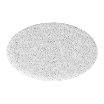 Round fluffy black carpet — Вид 5