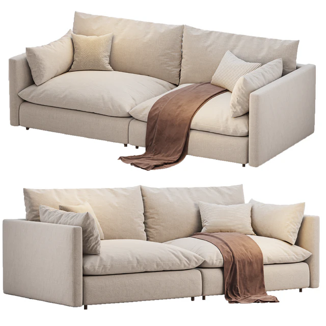 Unwind 2 Piece Slipcovered Sofa — Скачать