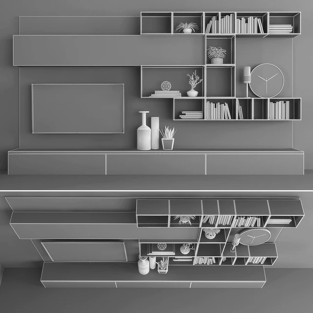 TV stand set 059 — Скачать