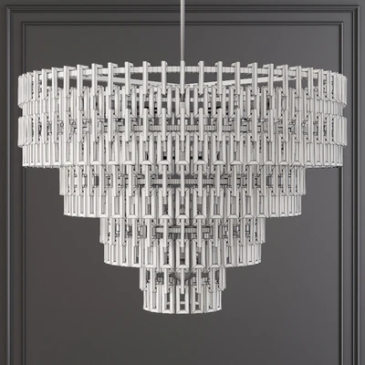 Restoration Hardware MARIGNAN ROUND CHANDELIER 48 Nickel — Ver 2