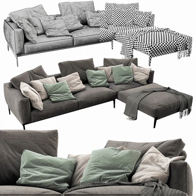 Flexform Romeo Chaise Lounge — Ver 3