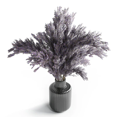 bouquet dry lavender vase glass — Ver 3