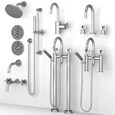 Rejuvenation West Slope set faucets and bath shower — Ver 5