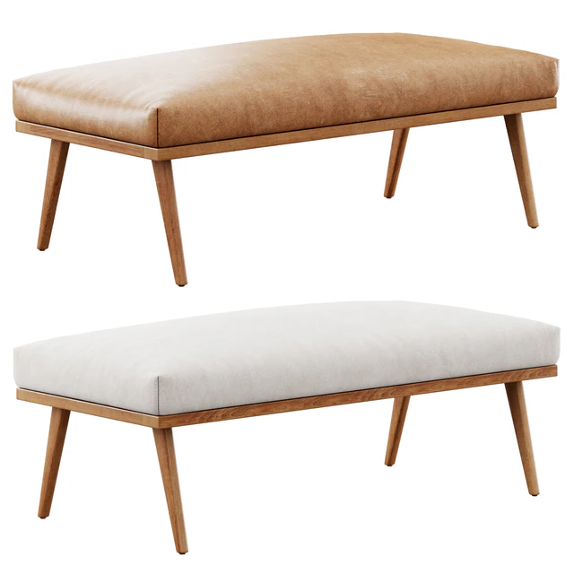 Cavett Wood Frame Bench Crate&Barrel — Скачать