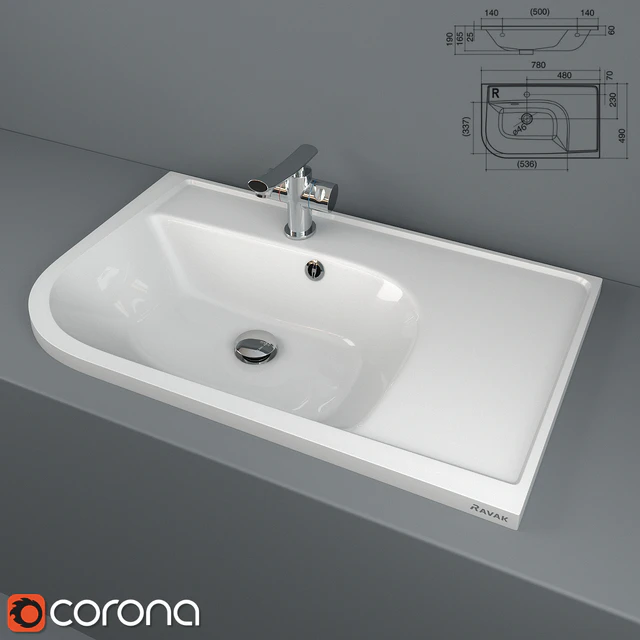 Washbasin Ravak Praktik U — Descargar