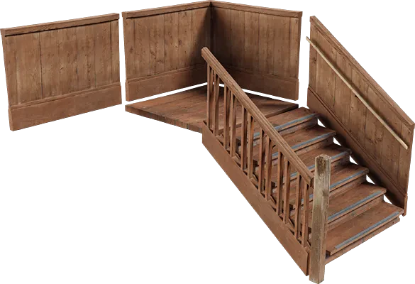 modular wooden staircase 001 — Download