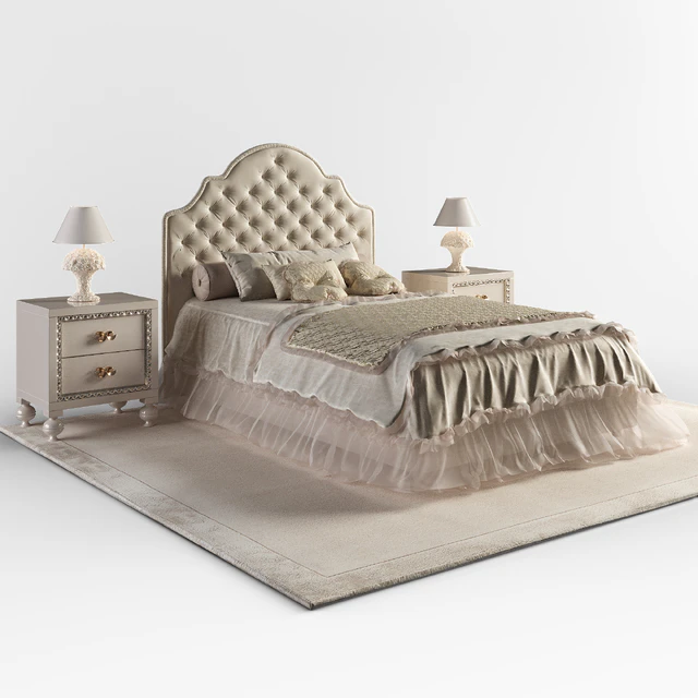 Кровать Halley Spenser slim , тумбочка ALTAMODA Mimi , лампа Halley Basamento grande love — Скачать