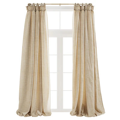 Balloon Drapery Linen Light Natural Curtains — Вид 7