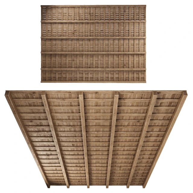 Wooden Ceiling V5 / Прямой деревянный потолок — Скачать