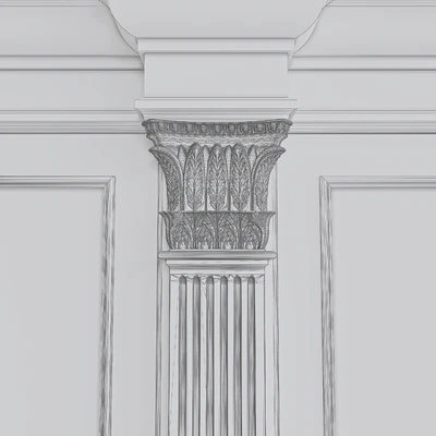 Лепнина стеновая панель с декоративной — Вид 3