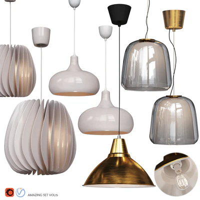 Four Pendant Lights amazing set vol. 15 — Ver 2