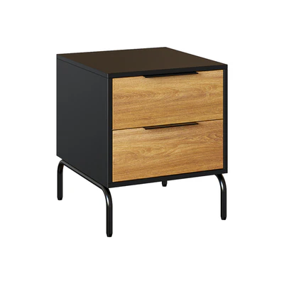 Bedside table Savoi 42x50 black oak veneer — Ver 1