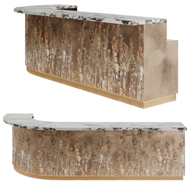 Bar counter with flowers by Nuova Home — Descargar