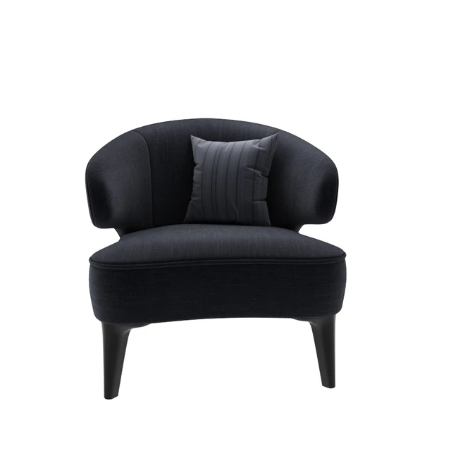 Minotti Aston Little Arm Chair & Table With Parquet — Descargar