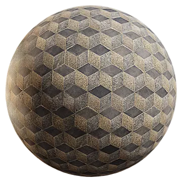 cube pattern marble floor 001 — Descargar