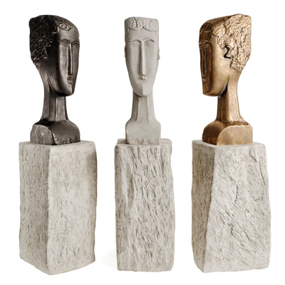 Female head figure — Вид 1