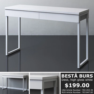 IKEA BESTA BURS Desk — Ver 1