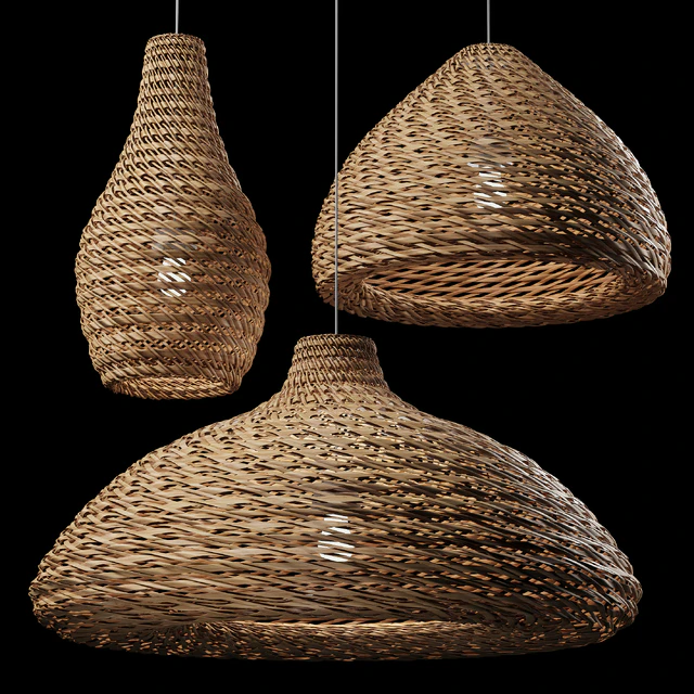 Rattan Pendant Light 08 — Descargar