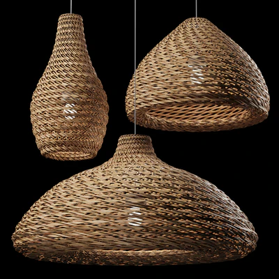 Rattan Pendant Light 08 — Ver 1