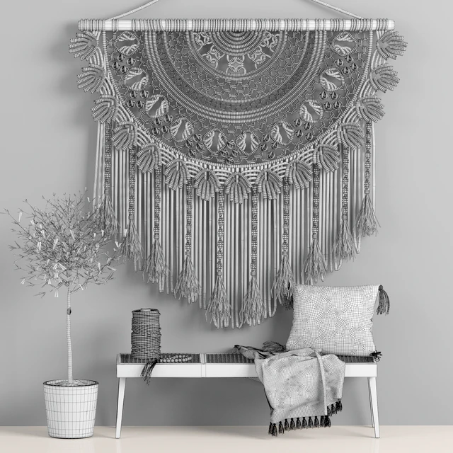 macrame decor set 10 — Скачать