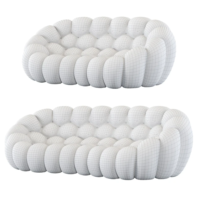 Roche Bobois Bubble Curved 2,5-seat & 4-seat Sofa — Скачать