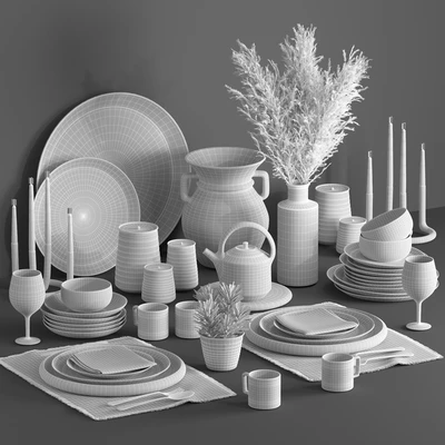 tableware set08 — Вид 3