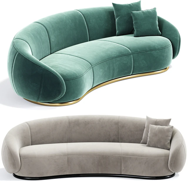 Ghidini Long Curved Sofa — Скачать