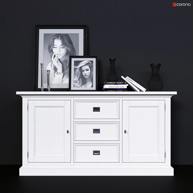 Комод Dantone Home Оксфорд с глухими дверцами — Скачать