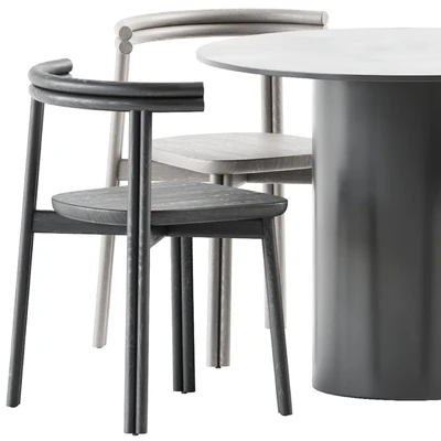 Dial Dining Table and Twill Chair by DesignByThem — Ver 5