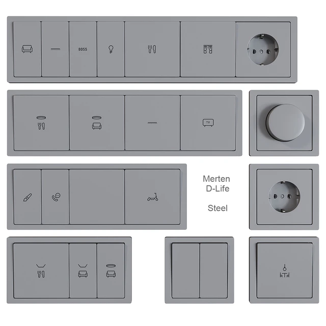 Schneider Electric sockets and switches with markings — Descargar