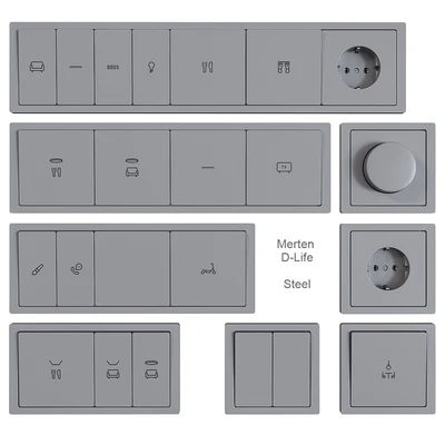 Schneider Electric sockets and switches with markings — Ver 7