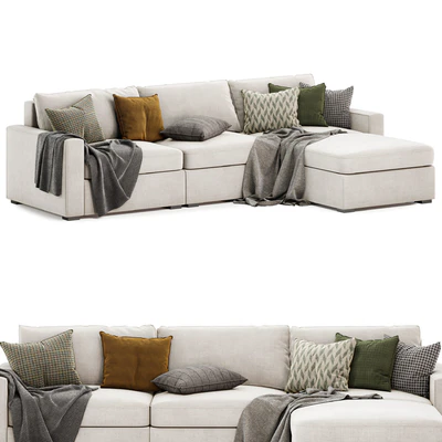 Maxwell modular sofa chaise sectional — Ver 2