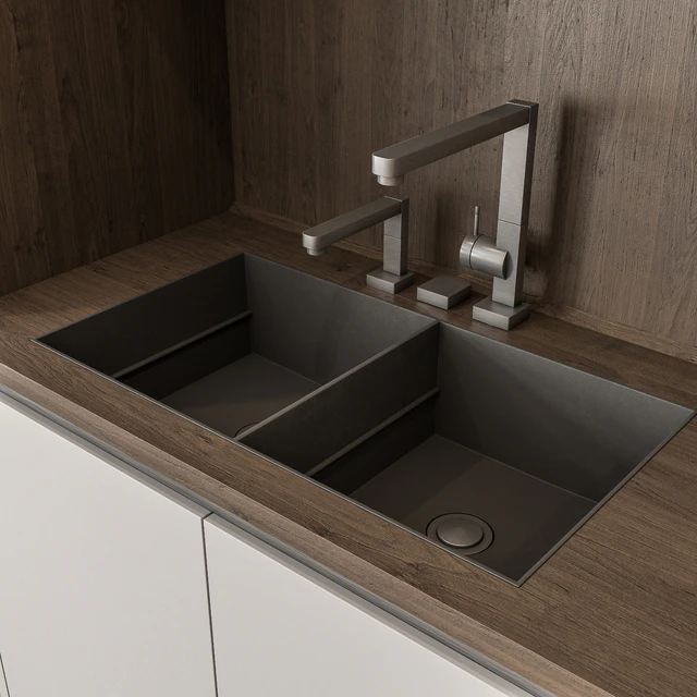 Kitchen Modern - white and Wood Cabinets 81 — Descargar