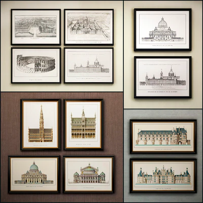 The picture in the frame: 17 piece (Collection 33) Architecture — Ver 1