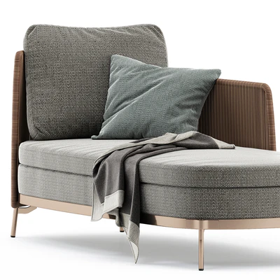 TAPE CORD PAOLINA and BENCH and OTTOMAN by Minotti — Ver 4