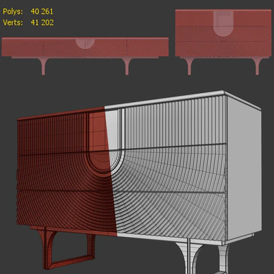 Комод  и тумба под телевизор Lexus. Dresser, TV stand by Medusa Home — Вид 4