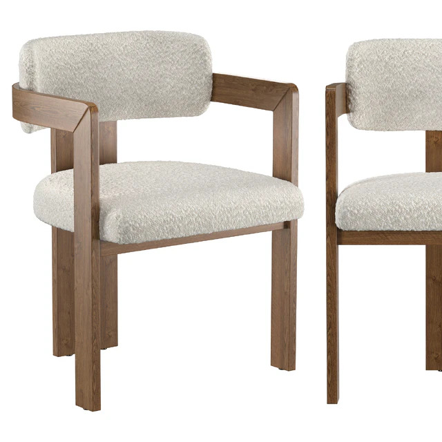 Curved Walnut Dining Chair — Download