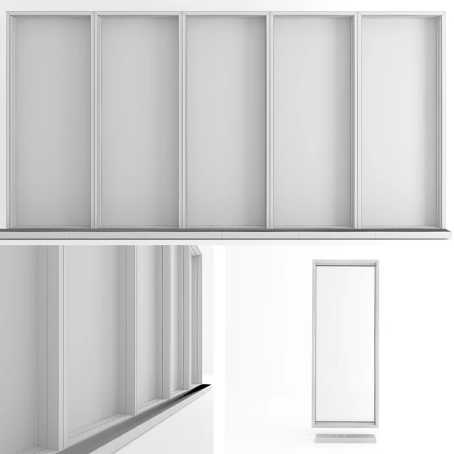 Panoramic window in the floor with radiator — Descargar