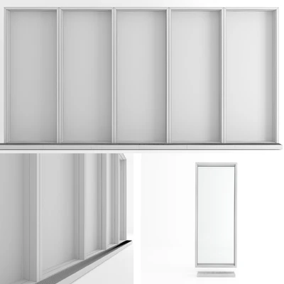 Panoramic window in the floor with radiator — Ver 2